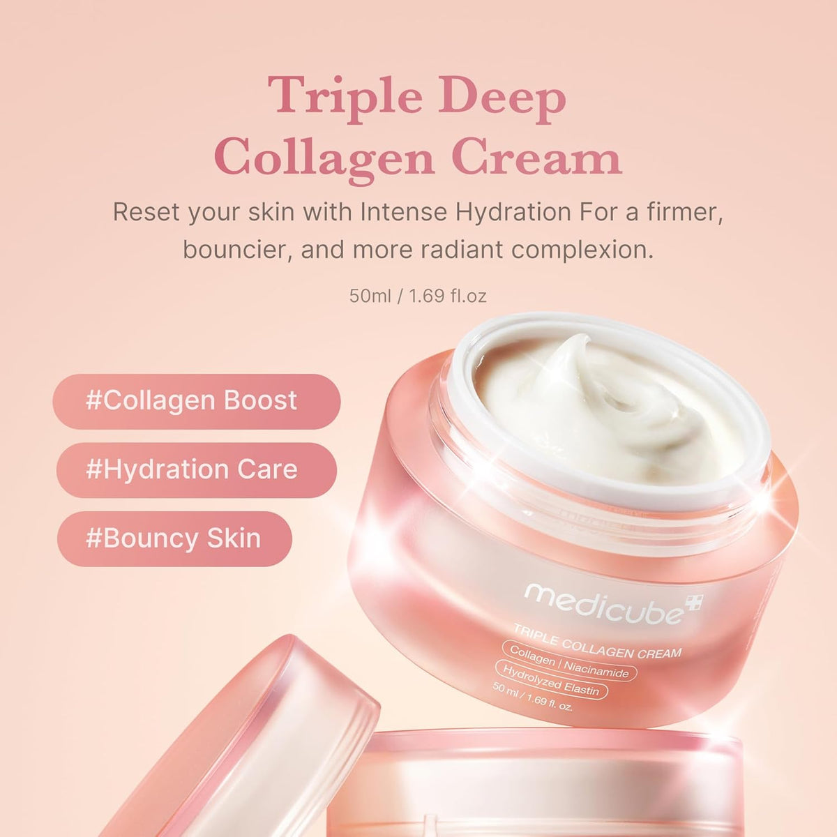 Medicube Triple Collagen Cream – Hydrating & Firming Face Moisturizer