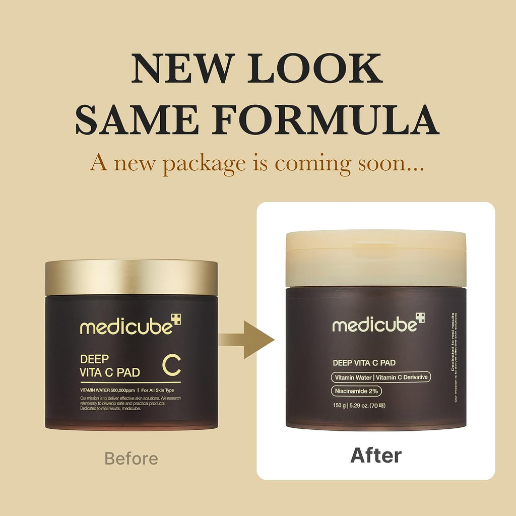 Medicube Deep Vita C Toner Pads – Brightening & Hydrating Vitamin C Pads