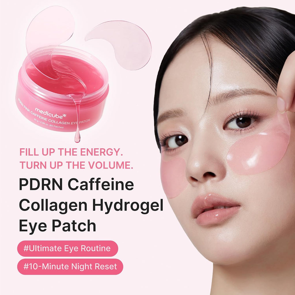 Medicube PDRN Caffeine Collagen Eye Patches – Firming & Hydrating Under-Eye Care