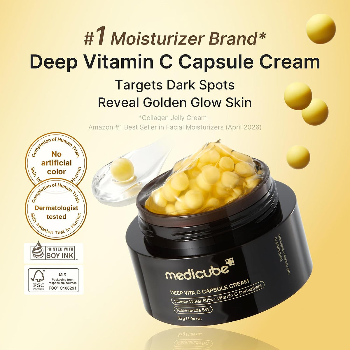 Medicube Deep Vitamin C Capsule Cream – Radiance & Firm-Looking Skin