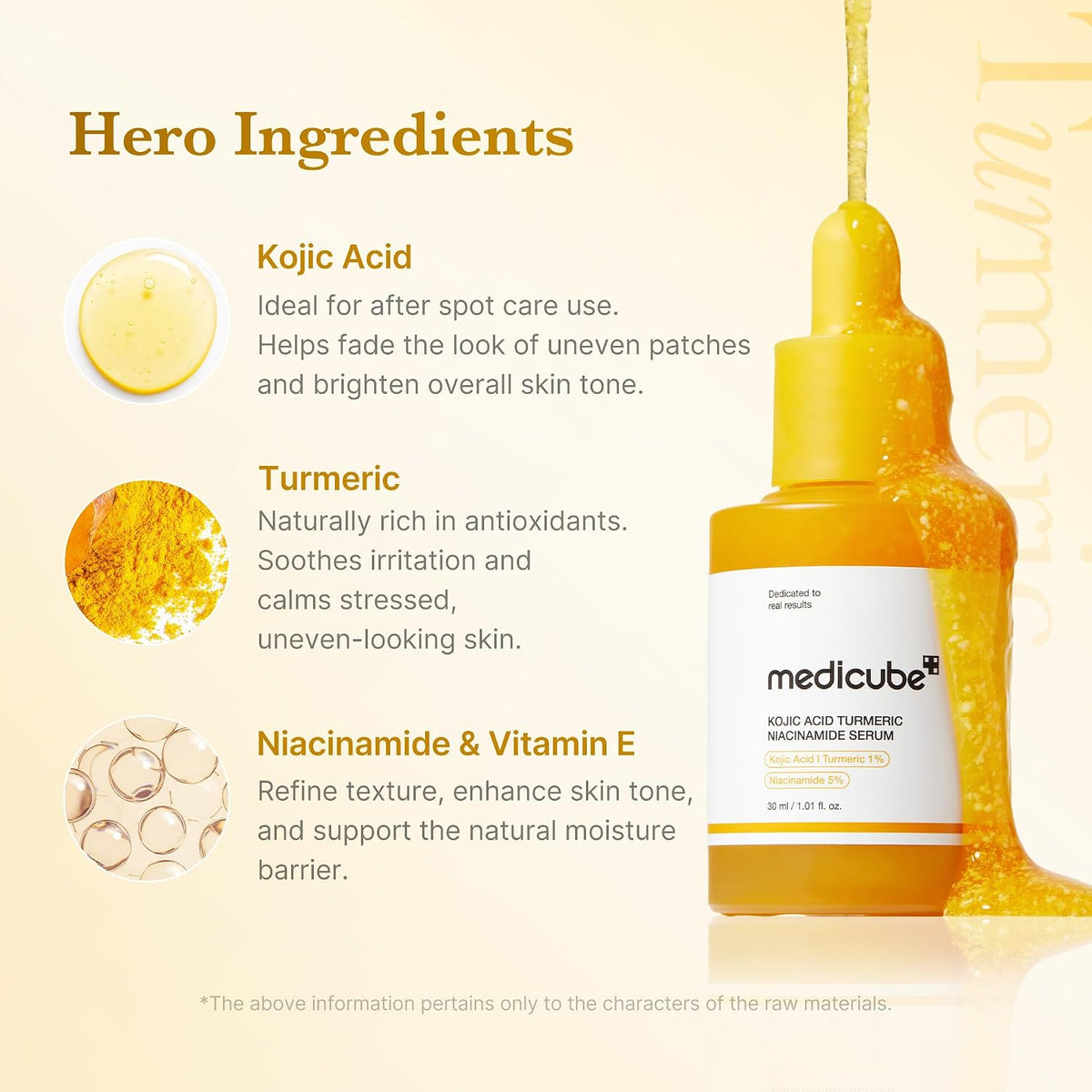 Medicube Kojic Acid Turmeric Clarifying Capsule Serum – Brightening & Soothing Care