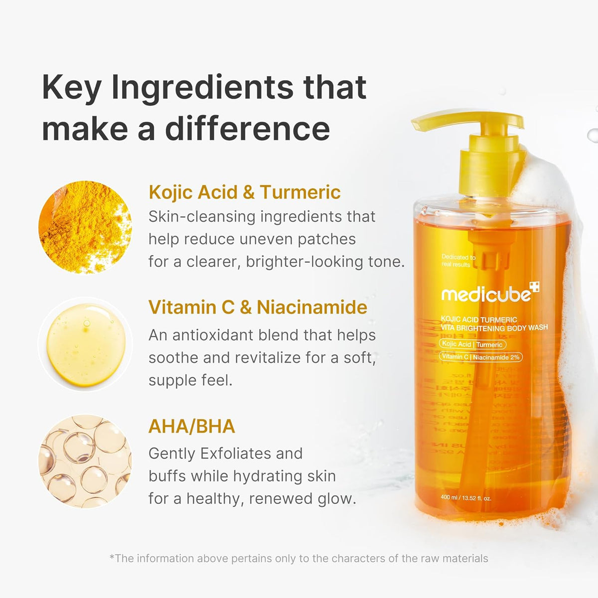 Medicube Kojic Acid + Turmeric Brightening Body Wash