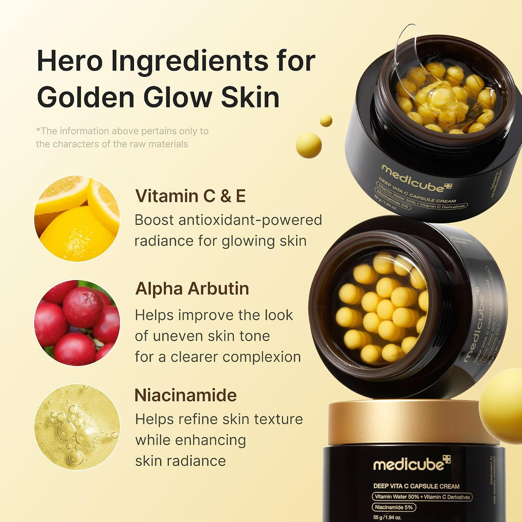 Medicube Deep Vitamin C Capsule Cream – Radiance & Firm-Looking Skin