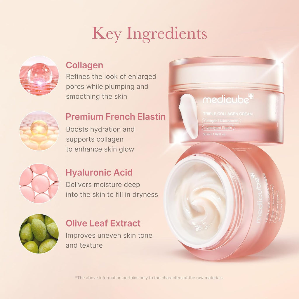 Medicube Triple Collagen Cream – Hydrating & Firming Face Moisturizer