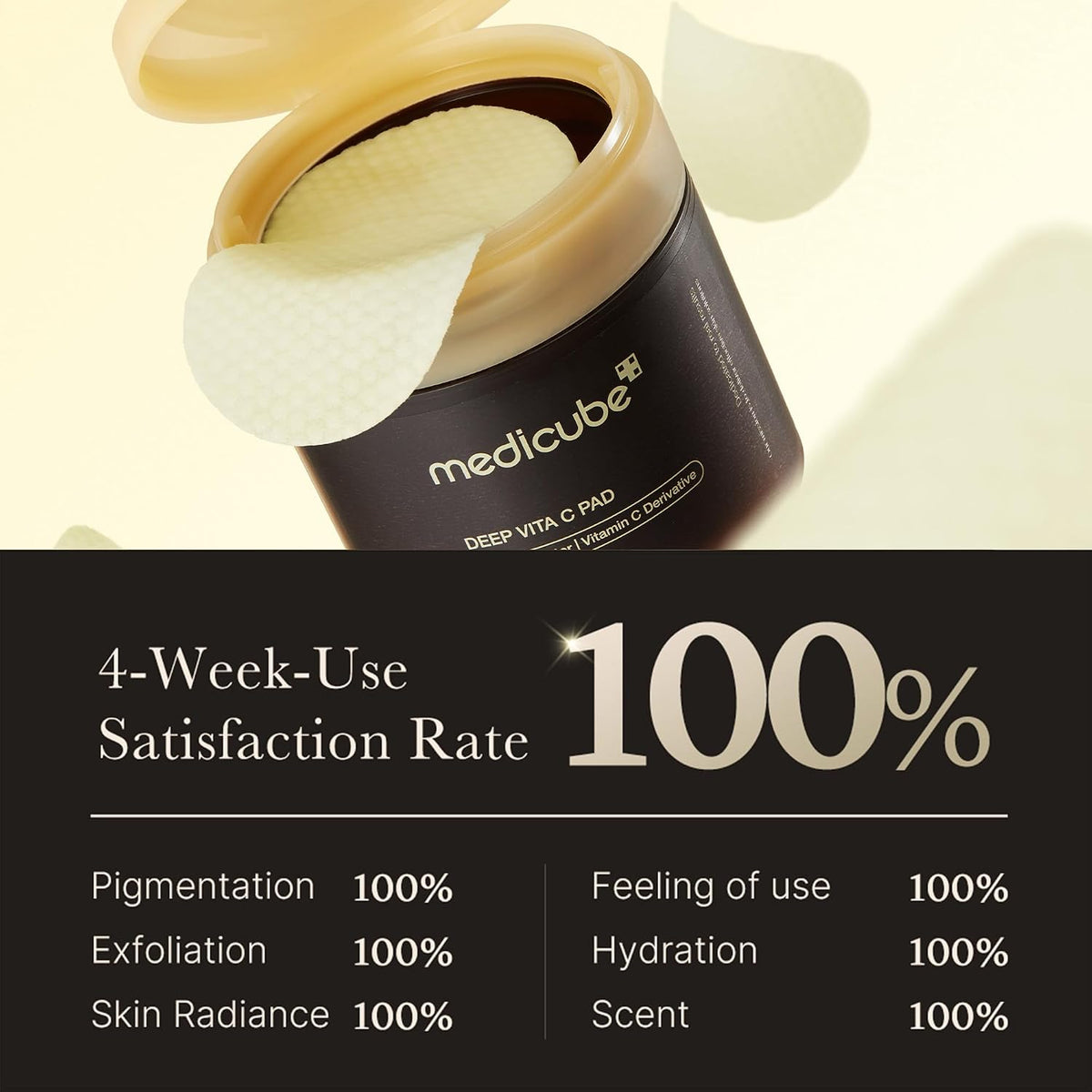 Medicube Deep Vita C Toner Pads – Brightening & Hydrating Vitamin C Pads