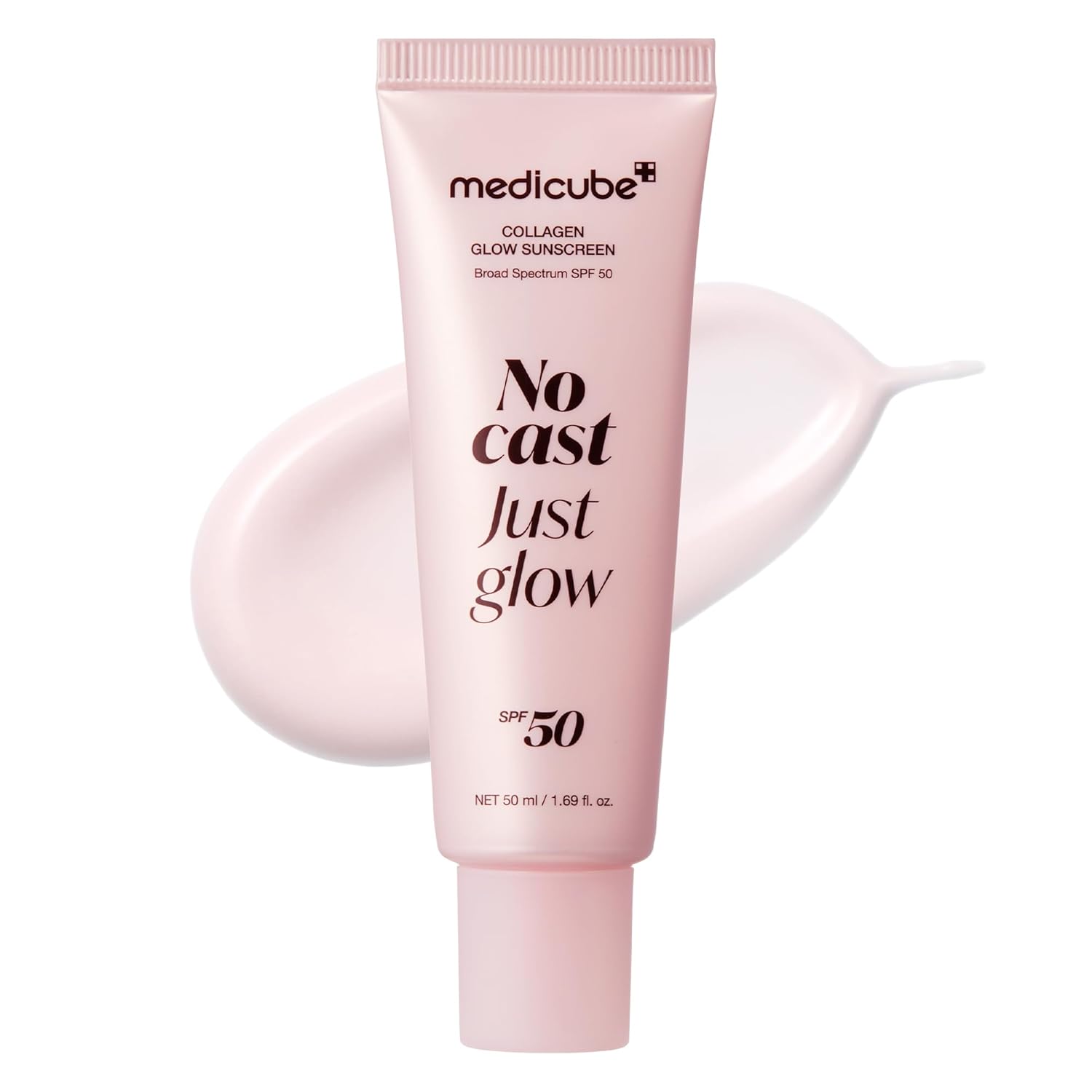 Medicube No Cast Just Glow Collagen Sunscreen SPF 50 | Korean Face Sunscreen