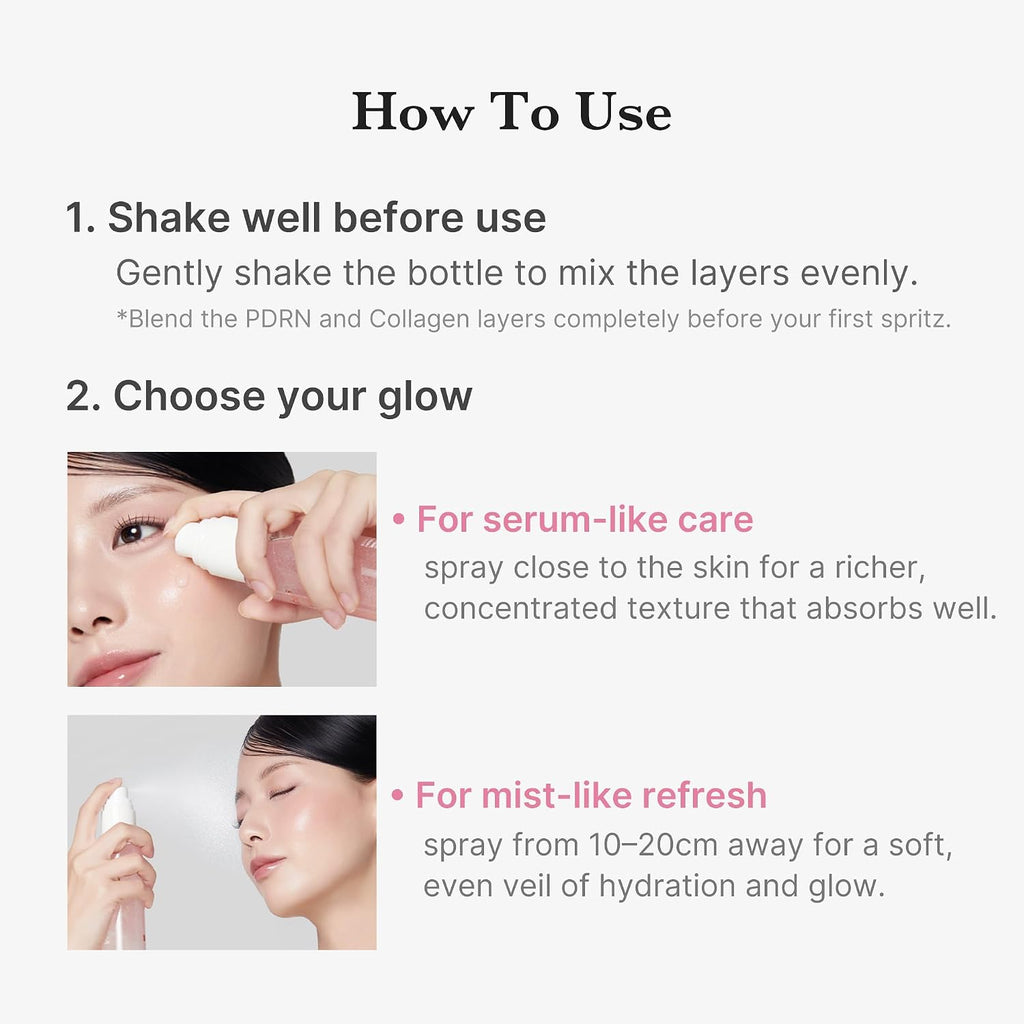 Medicube Pink PDRN Collagen Jelly Mist Serum – Hydrating Glow Spray