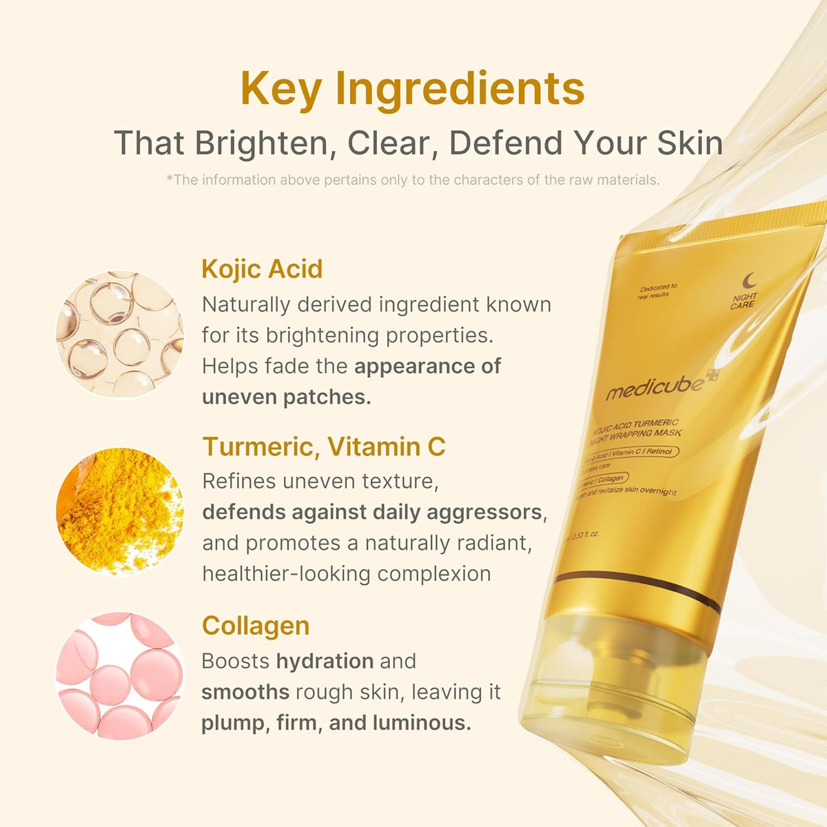 Medicube Kojic Acid Brightening Wrapping Mask | Overnight Peel-Off Facial Mask