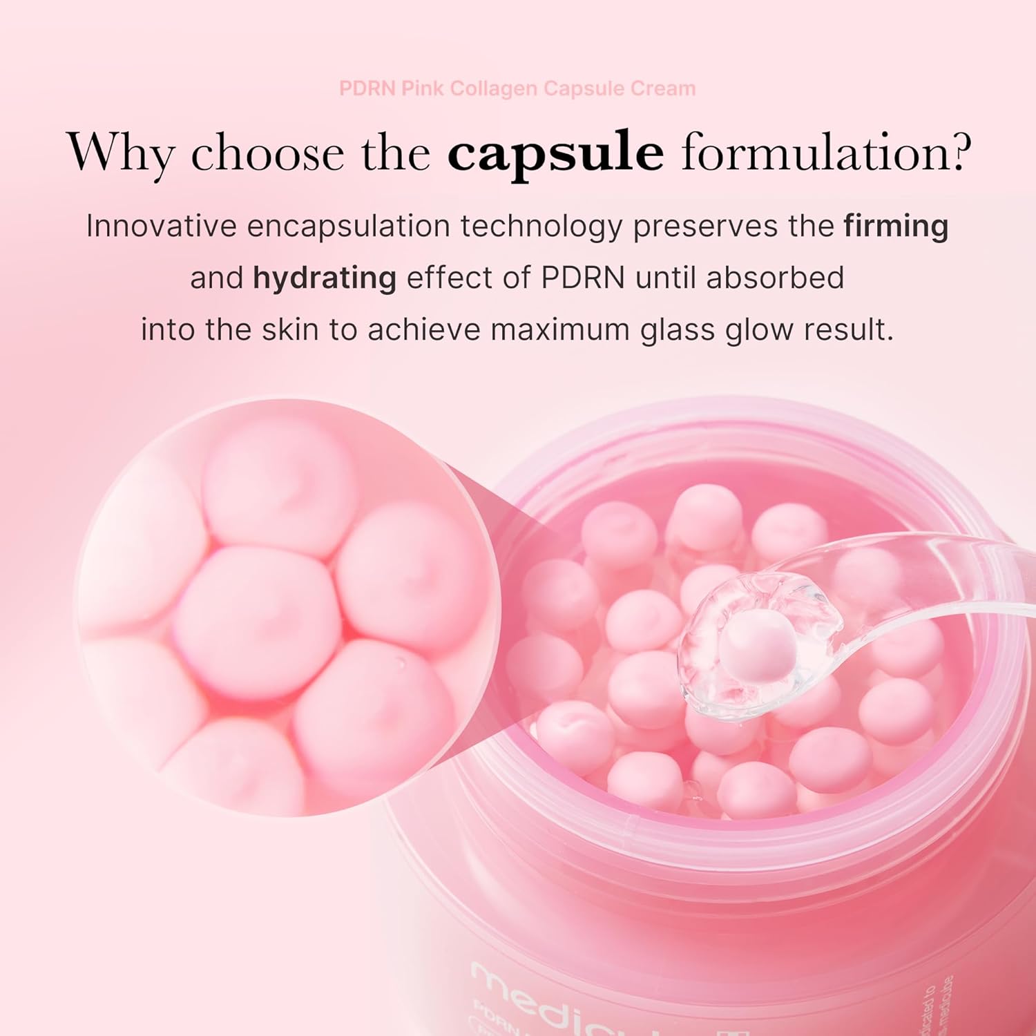 Medicube PDRN Pink Collagen Capsule Cream | Glow Hydrating Moisturizer