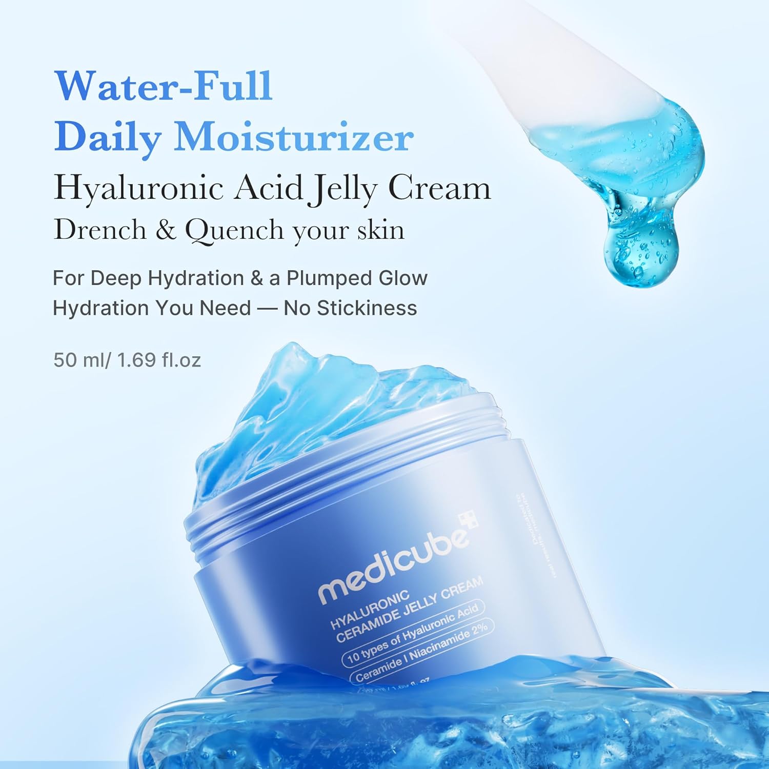 Medicube Collagen Jelly Cream | Hyaluronic Acid Hydrating Moisturizer