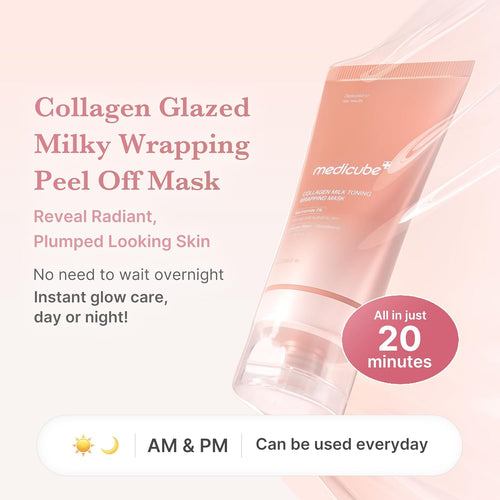 Medicube Collagen Glazed Milky Glow Mask | Daytime Peel-Off Facial Mask