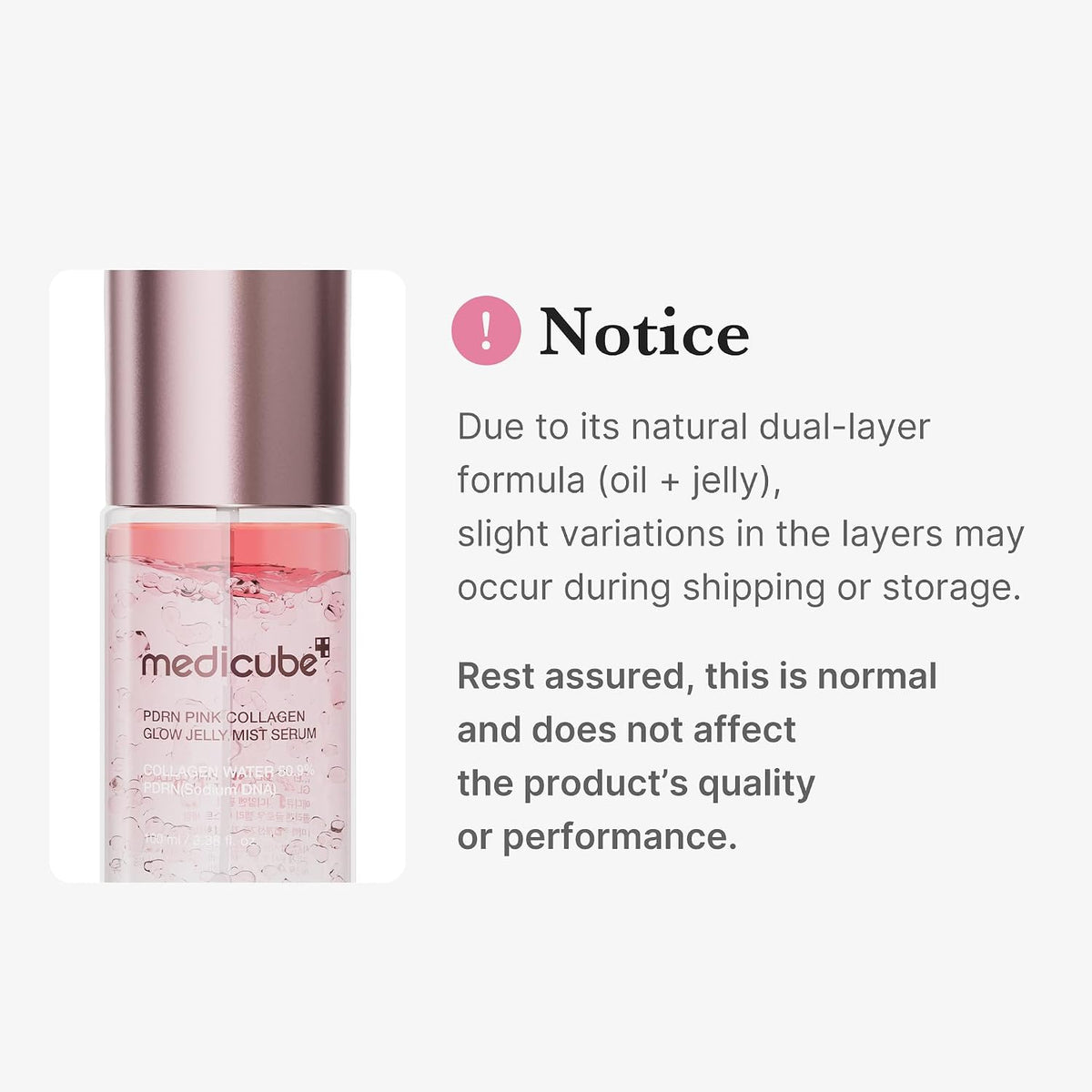 Medicube Pink PDRN Collagen Jelly Mist Serum – Hydrating Glow Spray