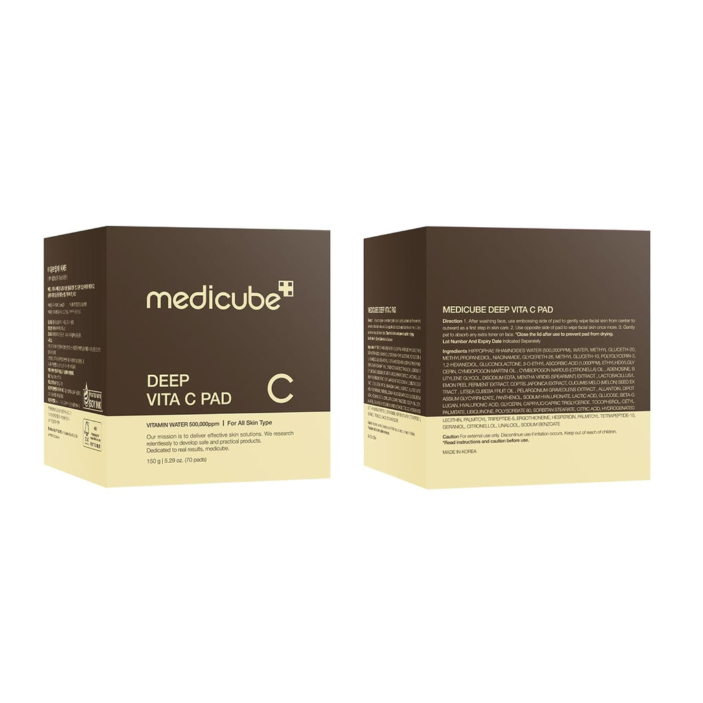 Medicube Deep Vita C Toner Pads – Brightening & Hydrating Vitamin C Pads