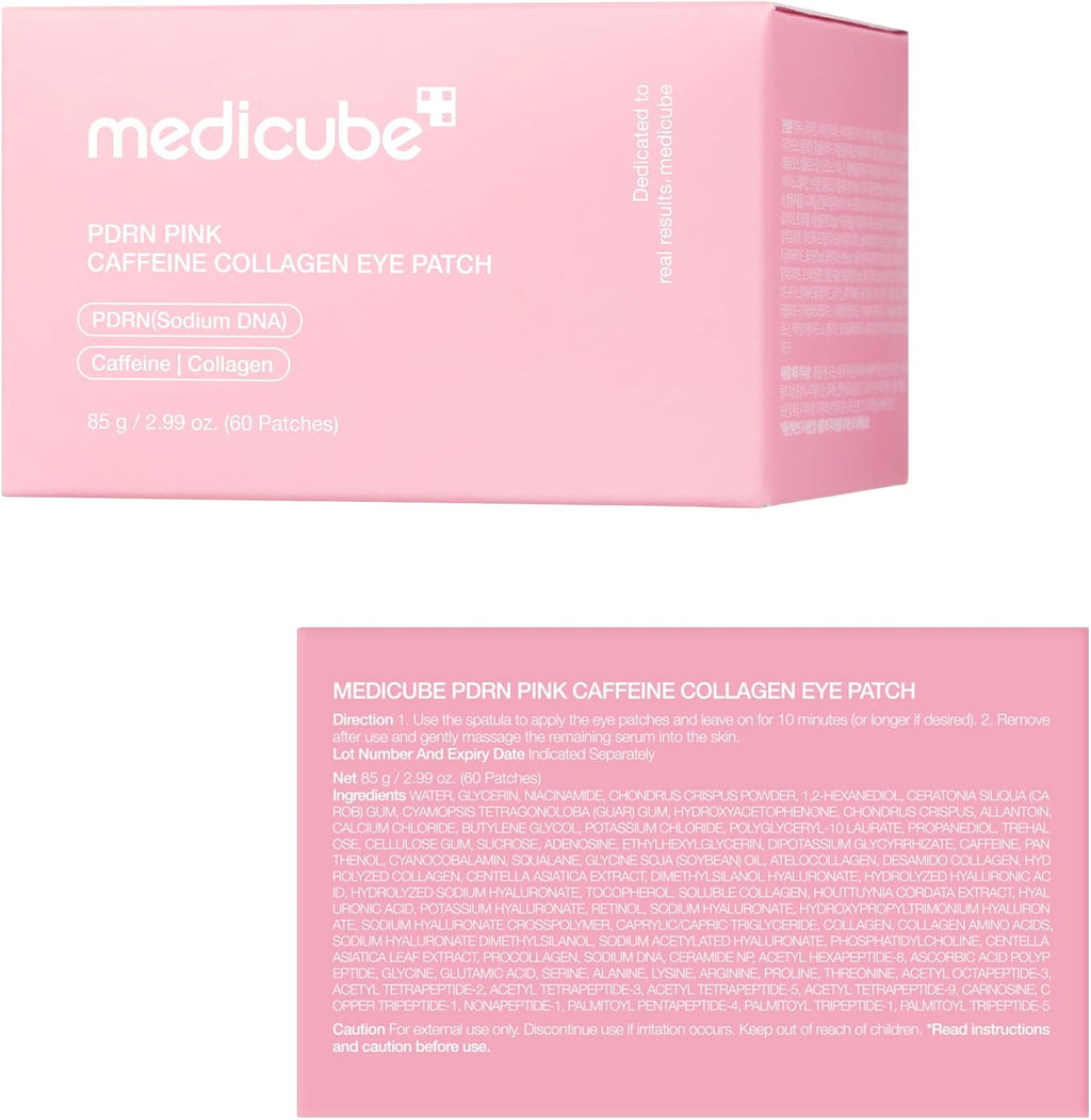 Medicube PDRN Caffeine Collagen Eye Patches – Firming & Hydrating Under-Eye Care