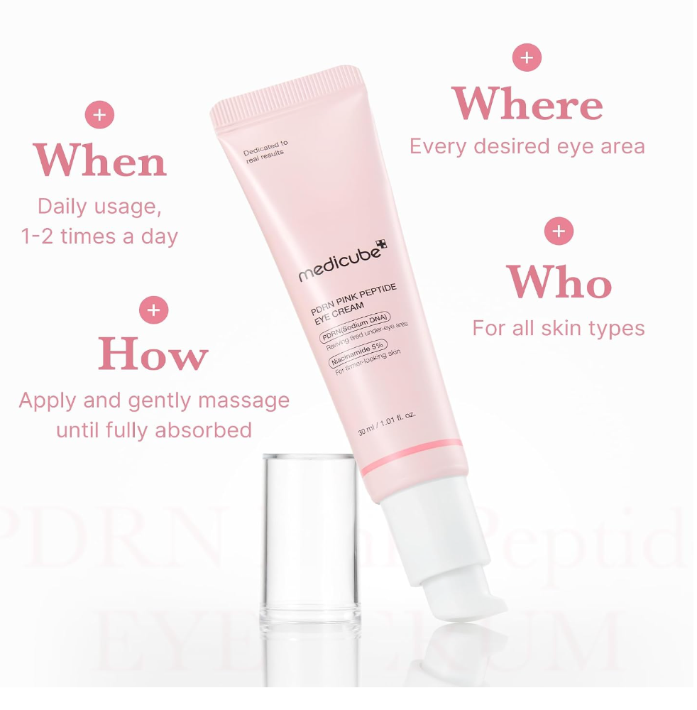 Medicube PDRN Pink Peptide Eye Serum – Firming & Hydrating Eye Care