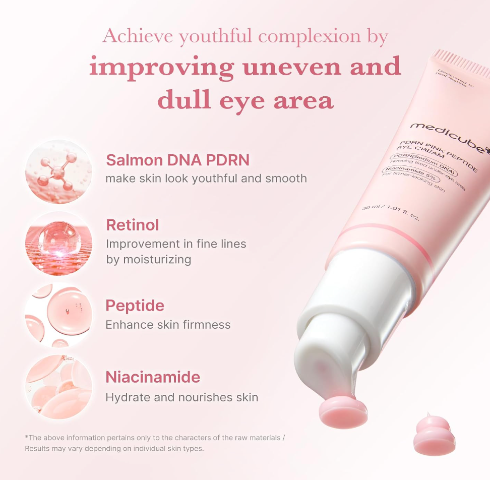 Medicube PDRN Pink Peptide Eye Serum – Firming & Hydrating Eye Care