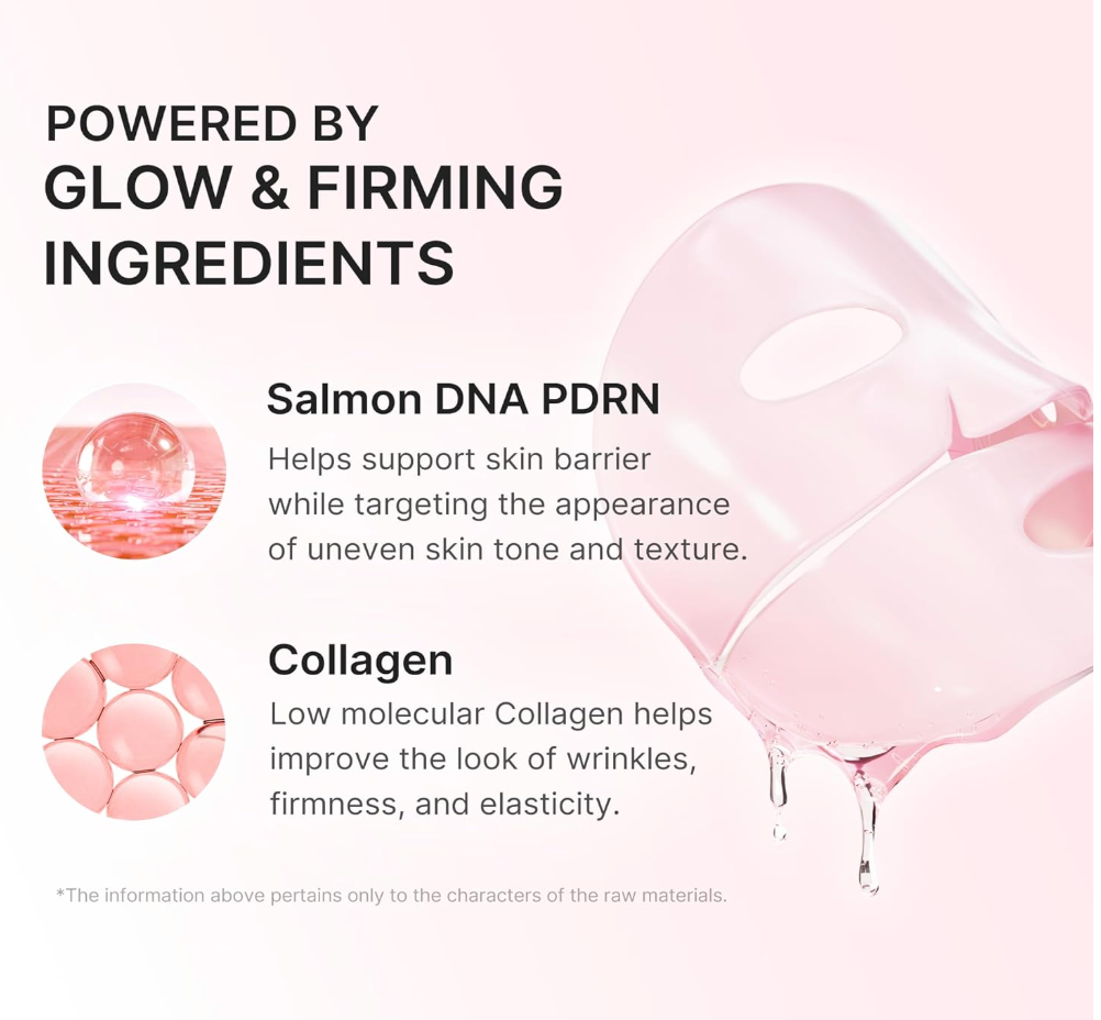 Medicube PDRN Pink Collagen Jelly Gel Mask – Hydrating & Glow Care, 4-Pack