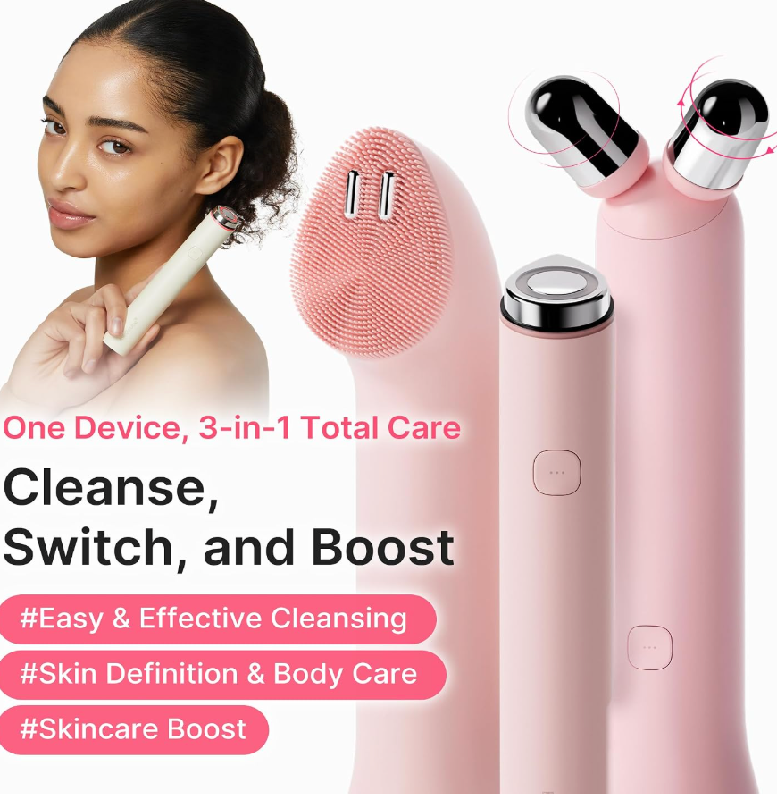 Medicube Mini Booster Pro Plus – Full Facial Glow Device Set, Pink