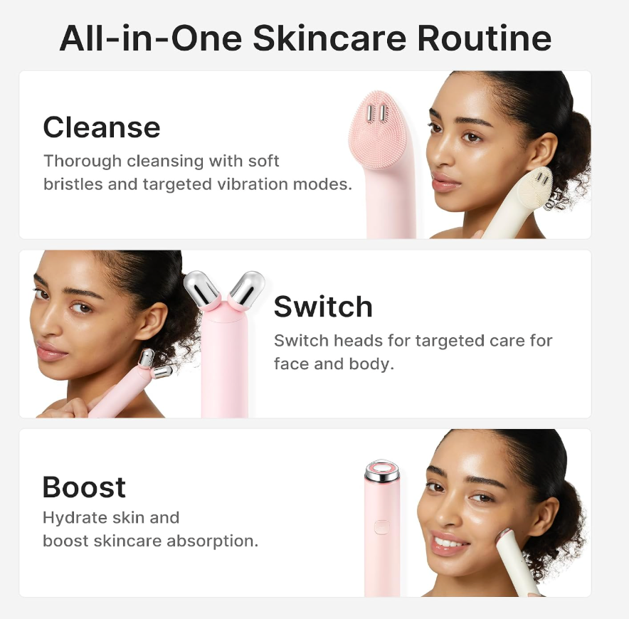 Medicube Mini Booster Pro Plus – Full Facial Glow Device Set, Pink
