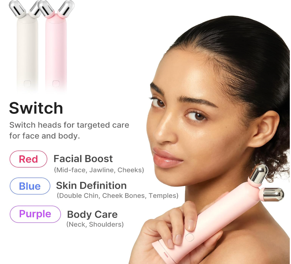 Medicube Mini Booster Pro Plus – Full Facial Glow Device Set, Pink