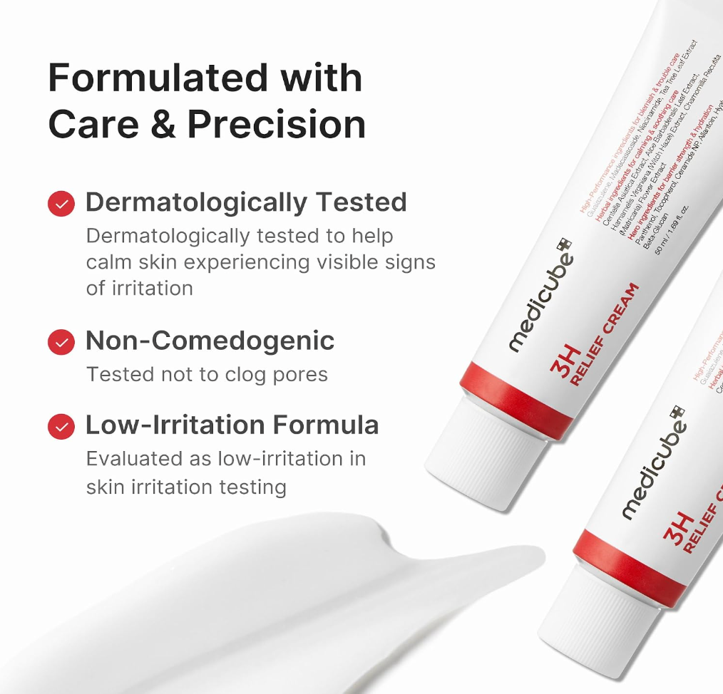 Medicube 3H Daily Relief Cream – Lightweight Soothing Moisturizer