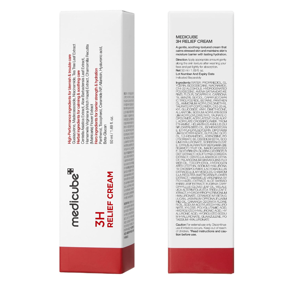 Medicube 3H Daily Relief Cream – Lightweight Soothing Moisturizer