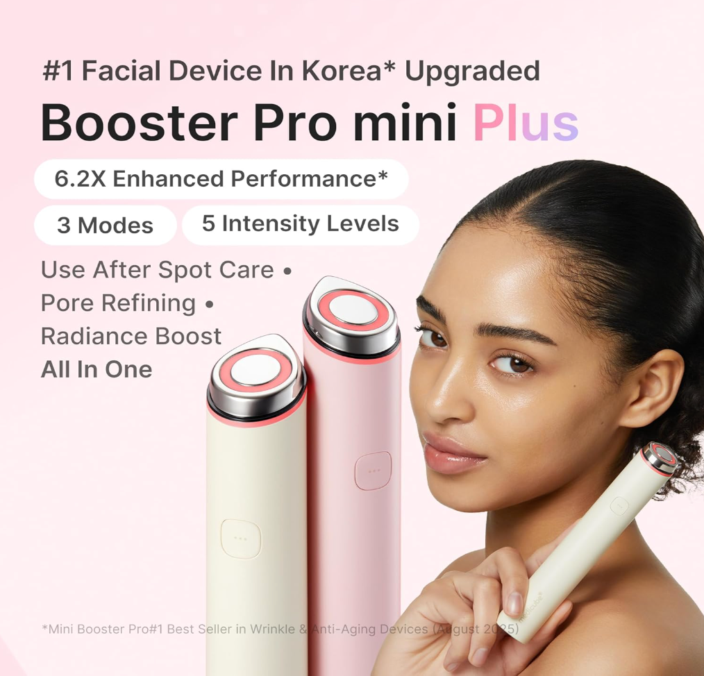Medicube Mini Booster Pro Plus – Portable Facial Device for Radiance, Pink