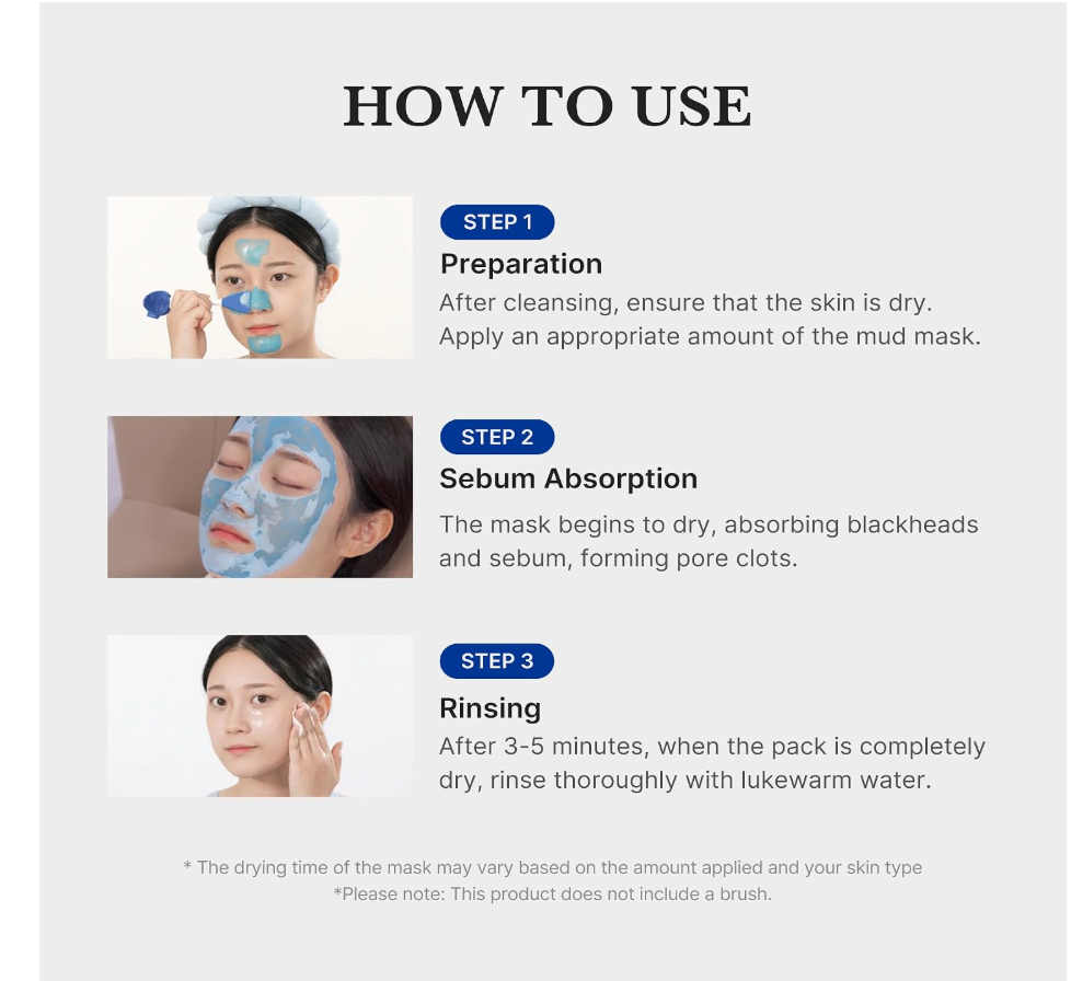 Medicube Zero Pore Blackhead Mud Mask – AHA, BHA & PHA Pore Cleansing Mask