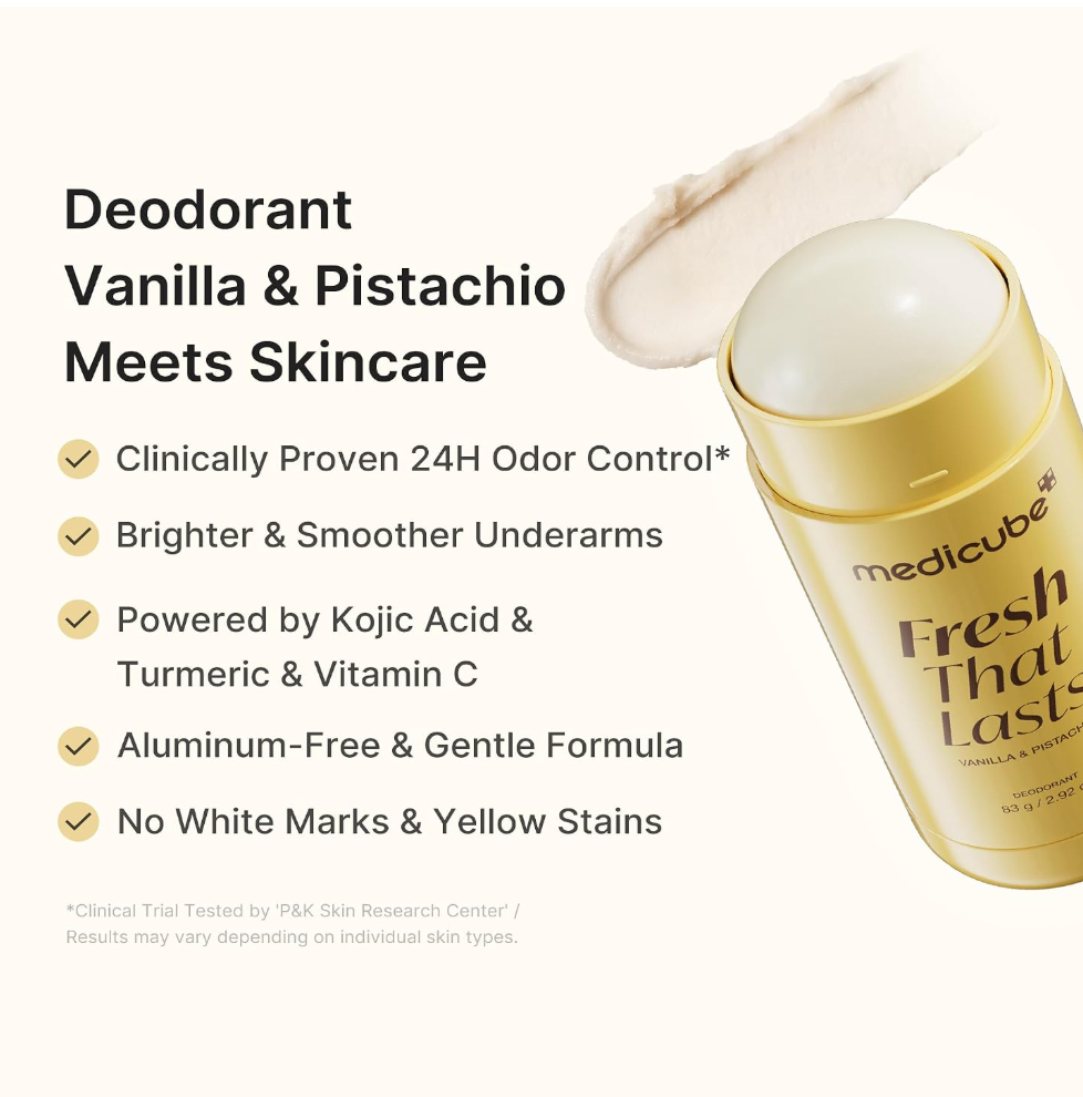 Medicube Kojic Acid & Turmeric Deodorant – Aluminum-Free All-Day Odor Care