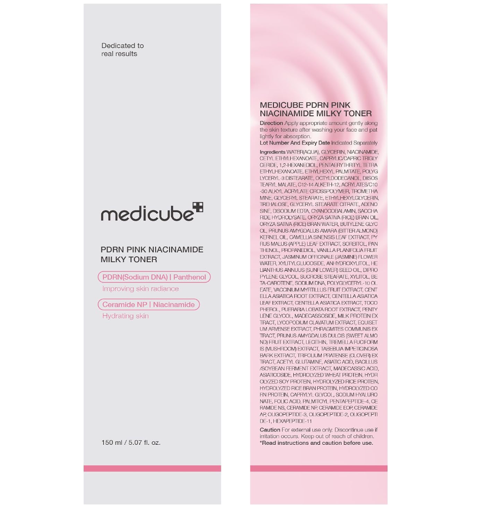 Medicube PDRN Milky Toner – Hydrating & Barrier Care with Ceramide & Peptides