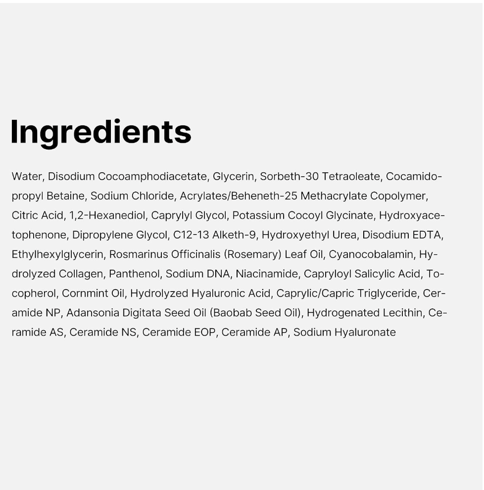 Medicube PDRN Jelly to Foam Cleanser – Gentle Low pH Hydrating Face Wash