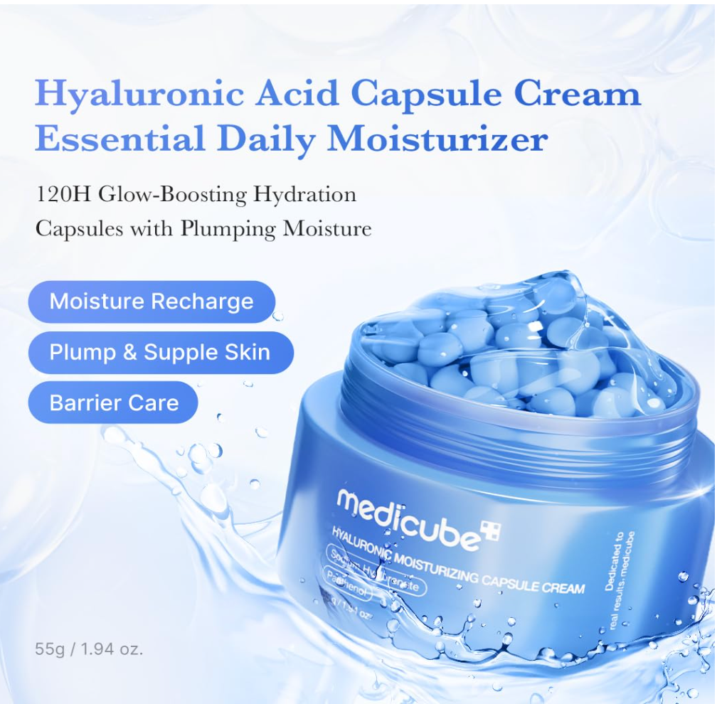 Medicube Hyaluronic Acid Capsule Cream – 120H Hydration & Barrier Care