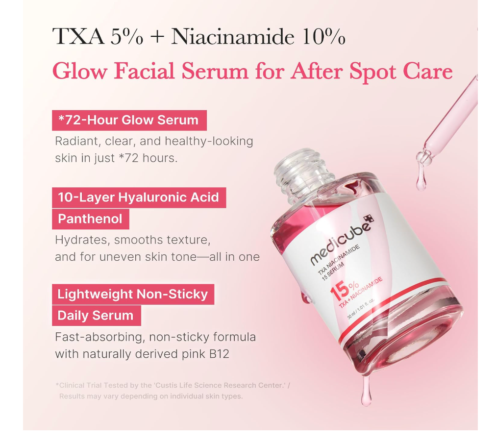Medicube TXA + Niacinamide 15% Glow Serum – Dark Spot & Radiance Care
