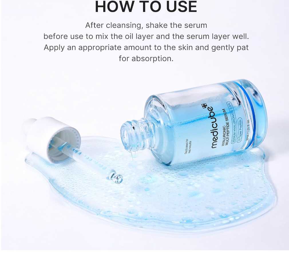 Medicube Hyaluronic Multi Peptide PDRN Serum – Lightweight Hydrating Glow Serum