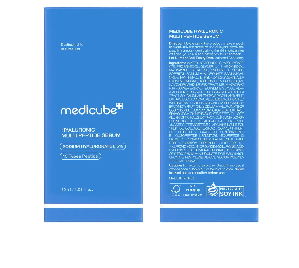 Medicube Hyaluronic Multi Peptide PDRN Serum – Lightweight Hydrating Glow Serum